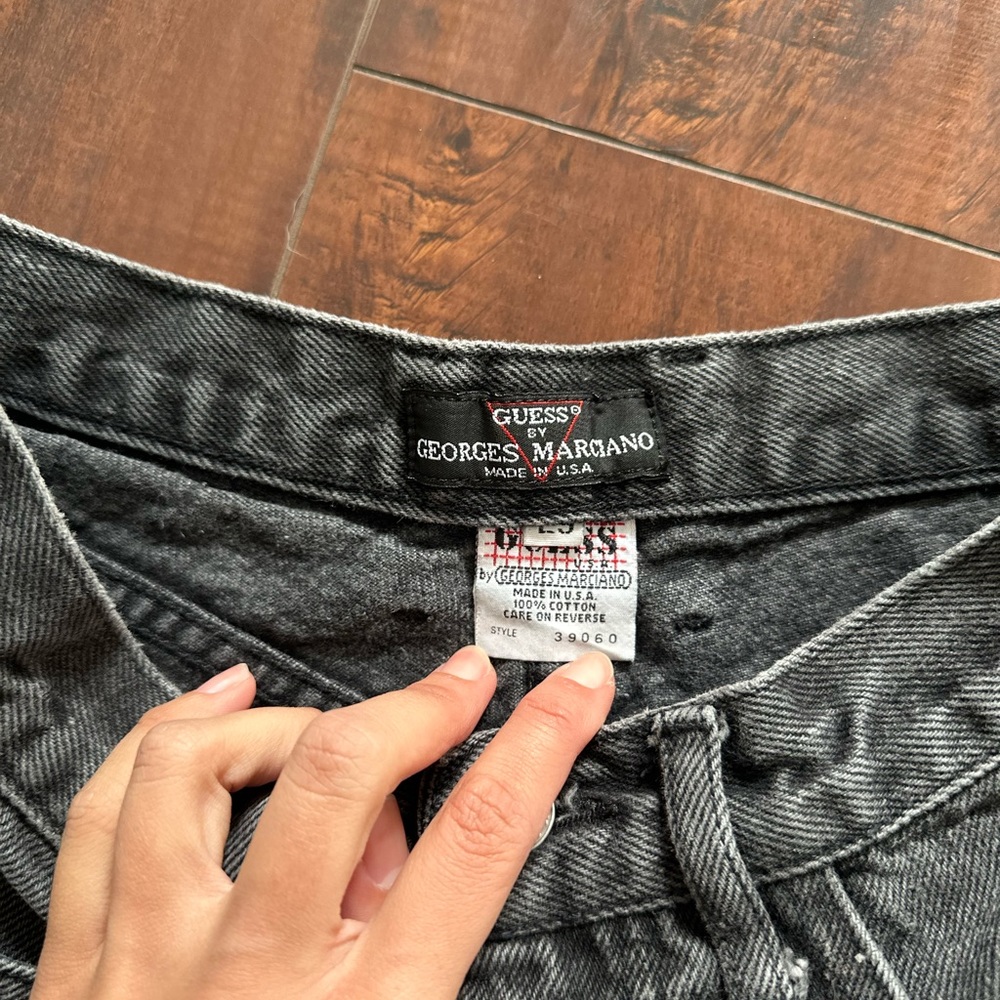 Vintage Guess by Georges Marciano high waisted black grey denim jeans - Picture 7 of 8